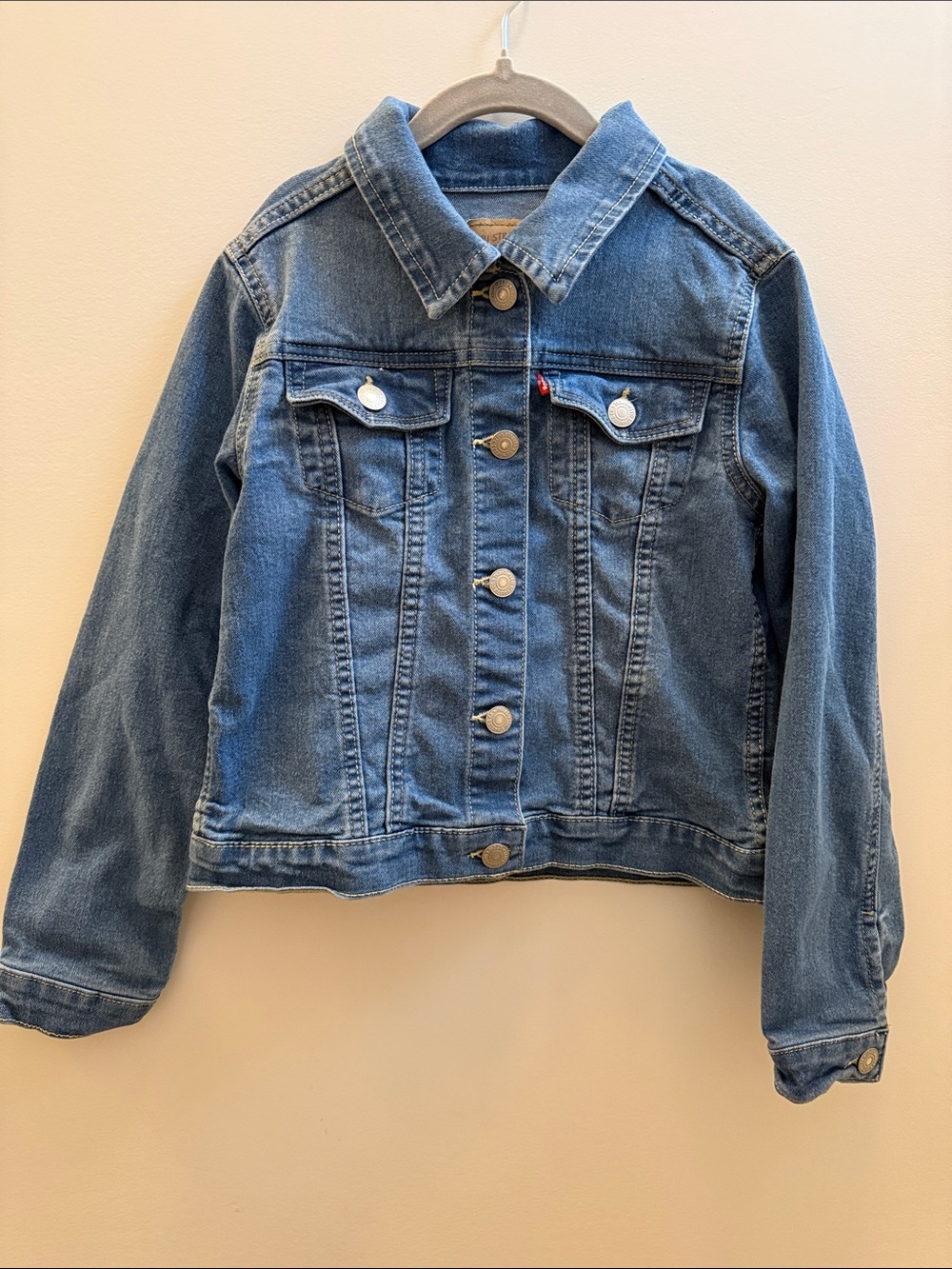 Levi’s Kids Medium Blue Classic Trucker Denim Jacket Size 7/8